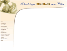 Tablet Screenshot of brauhaus-zum-ritter.de